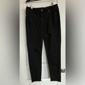 Lane Bryant Womens Black Straight Jeans